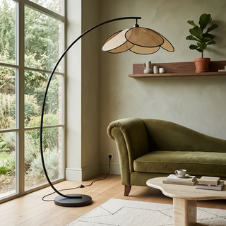 Contemporary Floor Lamp – Modern LED Lighting | Metal Black Scandinavian Design