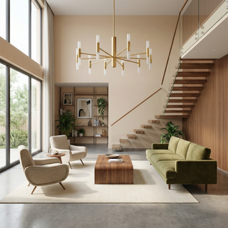 Modern Chandelier – LED Lighting Acrylic Tube Pendant with Adjustable Suspension