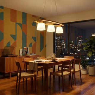 Bamboo Pendant Light – Modern Japanese Pendant Lamp | Adjustable Hanging Light