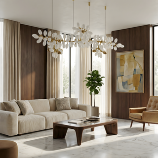 Modern LED Pendant Light – Stylish Alloy Hanging Lamp for Living Room Lighting