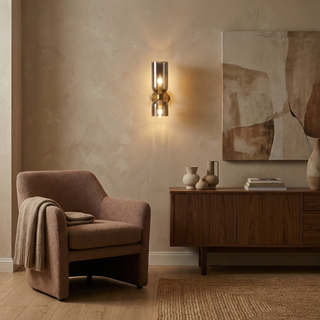 Interior Wall Light – Transparent Glass Wall Lamp | Modern LED Lighting Fixture