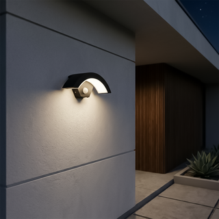 Outdoor Wall Light – Aluminum Wall Lamp with Motion Sensor Lighting, Water-Resistant Design