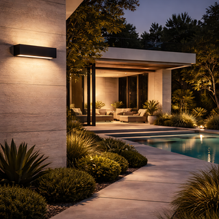 Modern LED Wall Light – Waterproof Outdoor Wall Light with Warm Ambient Lighting