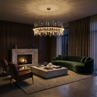 Elegant Crystal Chandelier – Luxury Ceiling Light With Sparkling Modern Design