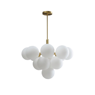Modern Glass Chandelier – Elegant Living Room Lighting With Chrome Finish & G9 Bulb
