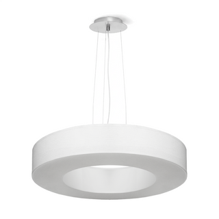 Lustre blanc minimaliste – Plafonnier moderne pour l'éclairage de salon