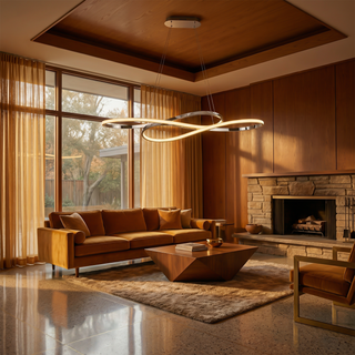 High-End Pendant Lamp – Elegant Crystal Glass Light With Warm Ambient Lighting