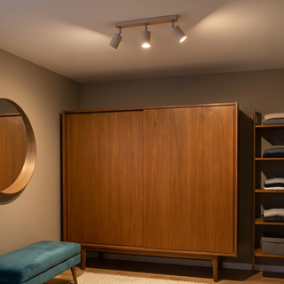 Plafonnier en Bois Naturel – Plafonnier Scandinave à 3 Spots par Lumavera