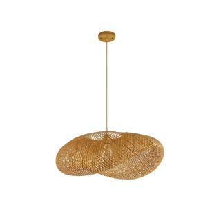Rattan Chandelier – Modern Indoor Chandelier | Warm Ambient Lighting & Soft Relaxing Light