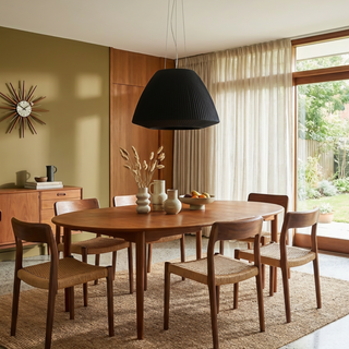 Lustre en tissu noir – Lampe plissée moderne en tissu pour l'éclairage du salon