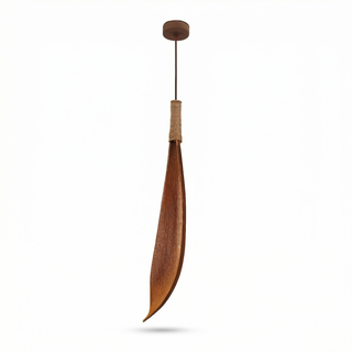 Wooden Pendant Light – Bamboo Hanging Lamp With Adjustable Cord | Wabi-Sabi Lighting
