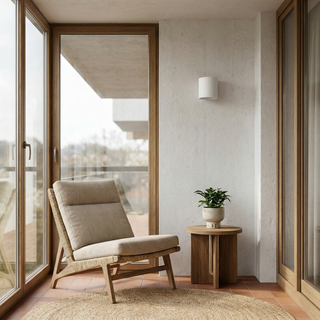 Modern Wall Light | White Cylindrical Lamp - Ambient Lighting Fixture by Lumavera