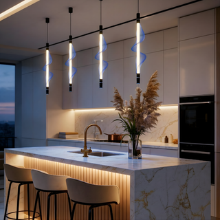 LED Pendant Lamp – Modern Pendant Light with Adjustable Warm Ambient Lighting