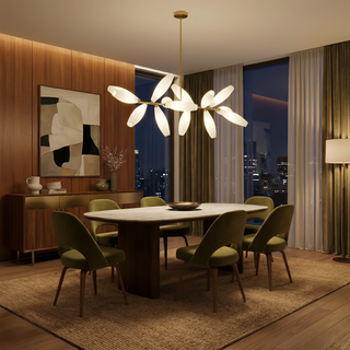 LED Pendant Light – Nordic Design Glass Pendant Lamp with Metal Frame for Dining Room