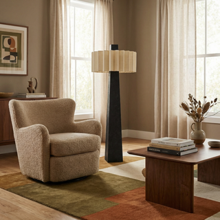 Metal Table Lamp – Scandinavian LED Reading Light With Touch Switch & Iron Base