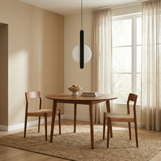 Modern Pendant Light – Black Pendant Lamp with Adjustable LED Lighting & Warm Ambiance