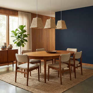 Rattan Pendant Lamp – Nordic Pendant Light for Children’s Bedroom | Energy Efficient