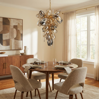 Modern Glass Pendant Light – Aluminum LED Pendant Lamp for Living Room Lighting