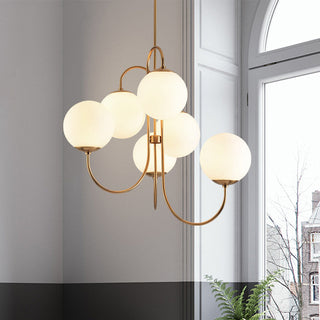 Vintage metal chandelier large gold multi-layered ceiling lamp