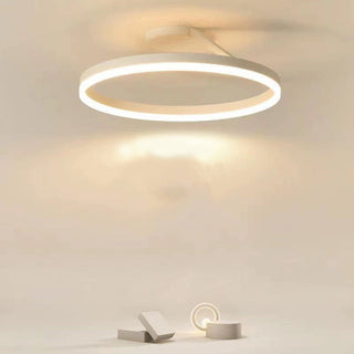 Nordic ceiling lamp with adjustable brightness, modern circle LED