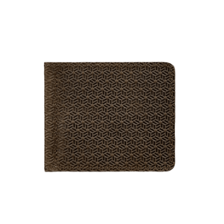 slim wallet men haven money clip card holder leather accessory front view