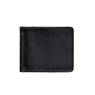 men's leather wallet haven slim money clip billfold card slots durable elegant front view