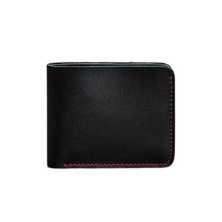 men's leather wallet haven genuine leather billfold multiple card slots compact front view