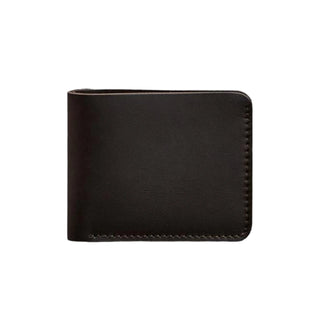 men's leather wallet haven compact slim billfold card slots elegant design front view