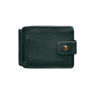 vintage leather purse clip haven slim stylish wallet retro texture design front view