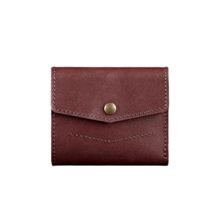 designer leather wallet haven compact premium leather billfold multiple card slots front view