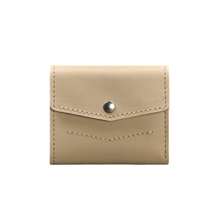 designer leather wallet haven compact slim men's card slots front view