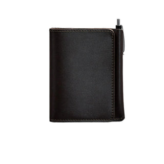 leather purse wallet haven handcrafted durable premium zipper wallet women front view