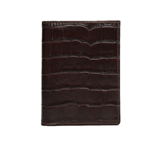leather wallet men haven stylish crocodile embossed rfid blocking billfold front view