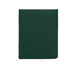 minimalist leather wallet haven slim card case pebble calf skin red design top view