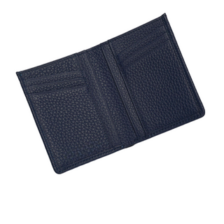slim front pocket card holder haven premium calfskin leather men's wallet close-up