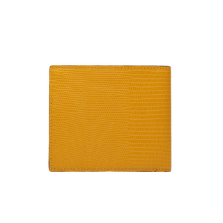 lizard pattern wallet haven italian leather slim card case 8 card slots detail