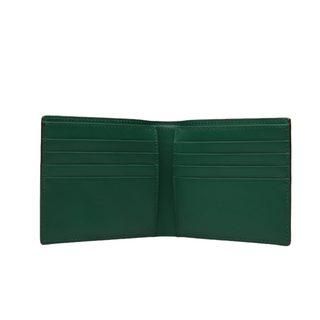 italian leather card holder haven men's lizard skin wallet 8 slots money pocket side view
