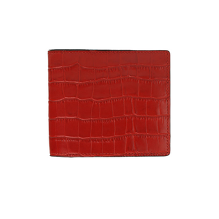 italian leather wallet haven men's crocodile pattern rfid blocking premium billfold alternate view