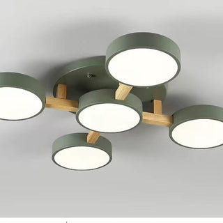 Acrylic Ceiling Light – Modern Multi-Head Fixture with Diffused Acrylic Heads