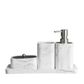 luxury elegant bathroom accessory set modern style upgrade front view