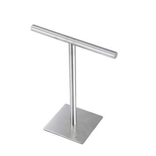 tall minimalist freestanding towel rack bathroom stand easy reach front view