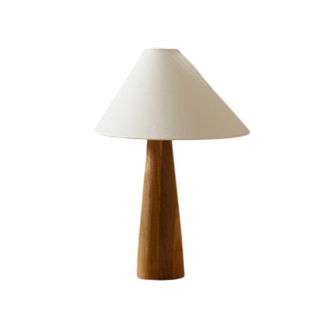 Elegant wooden table lamp — handcrafted natural wood design