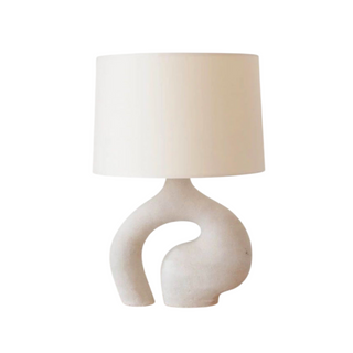 Resin base stone lamp front — rustic unique texture design