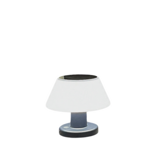 Sleek modern table lamp front — soft diffused ambient glow