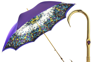 Handmade Italian luxury umbrella – carbon fiber frame lightweight front