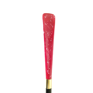black lacquered Swarovski crystal handmade Italian elegant luxury shoehorn side view
