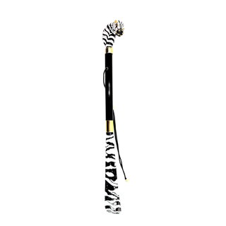 enamelled zebra handle handmade Italian elegant luxury shoehorn side view