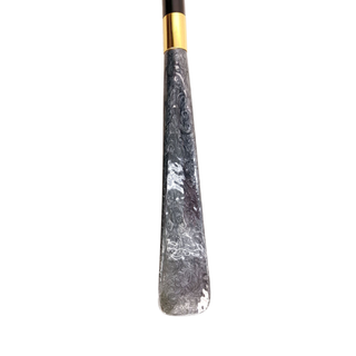 enamelled rabbit handle gold gift box handmade Italian luxury shoehorn detail