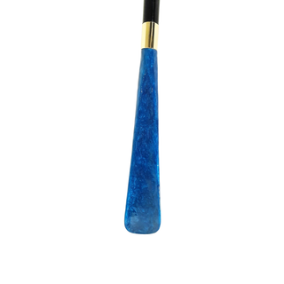 enamelled peacock handle handmade Italian elegant luxury shoehorn detail