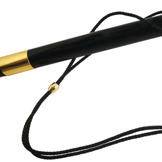 enamelled rooster handle handmade Italian luxury shoehorn close-up